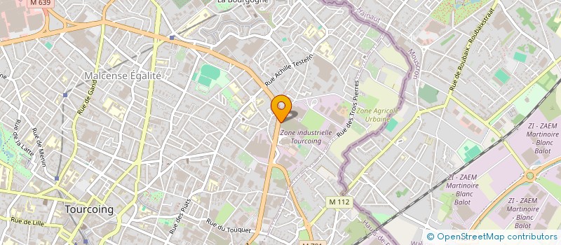 localisation de l'entreprise TEINTURERIE ET FILATURE CAULLIEZ à TOURCOING