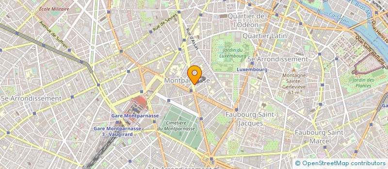 localisation de l'entreprise TEINTURERIE MONTPARNASSE RASPAIL à PARIS