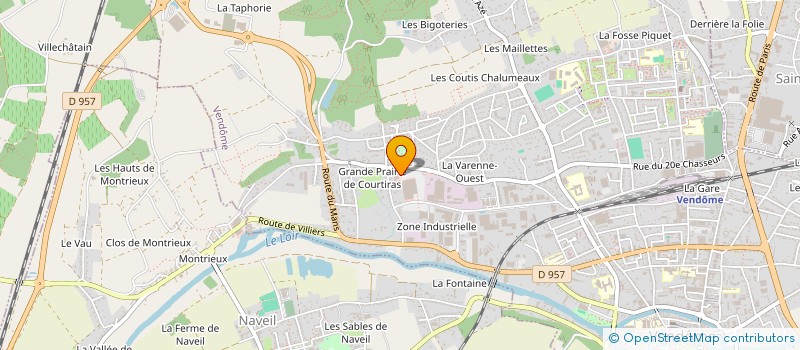 localisation de l'entreprise TEINTURERIE ROGER à VENDOME