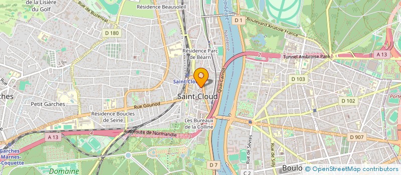 localisation de l'entreprise TEINTURERIE SAINTE CLOTILDE à SAINT-CLOUD