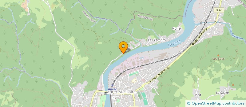 localisation de l'entreprise TEINTURERIES DE LA HAUTE LOIRE à AUREC-SUR-LOIRE