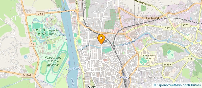 localisation de l'entreprise TEINTURERIES REUNIES DE VICHY à VICHY