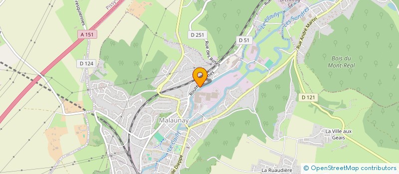 localisation de l'entreprise TEINTURES ET APPRETS DE NORMANDIE  MALAUNAY