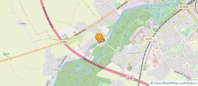 localisation de l'entreprise TEINTURES ET APPRETS DE ST QUENTIN à SAINT-QUENTIN