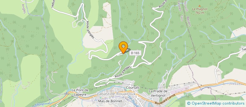 localisation de l'entreprise TEINTURES ET APPRETS DU THORE à LABASTIDE-ROUAIROUX