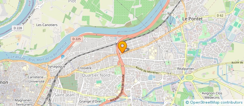 localisation de l'entreprise TEINTURIER DURAND  LE PONTET