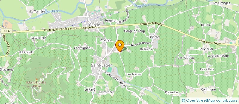 localisation de l'entreprise TEIP à SAINT JEAN D'ARDIERES