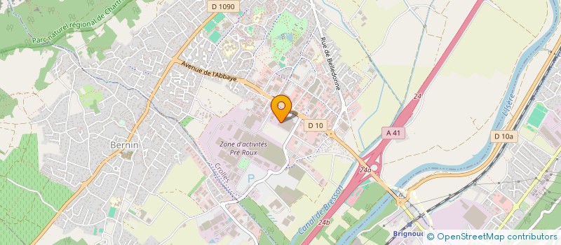 localisation de l'entreprise TEISSEIRE à CROLLES