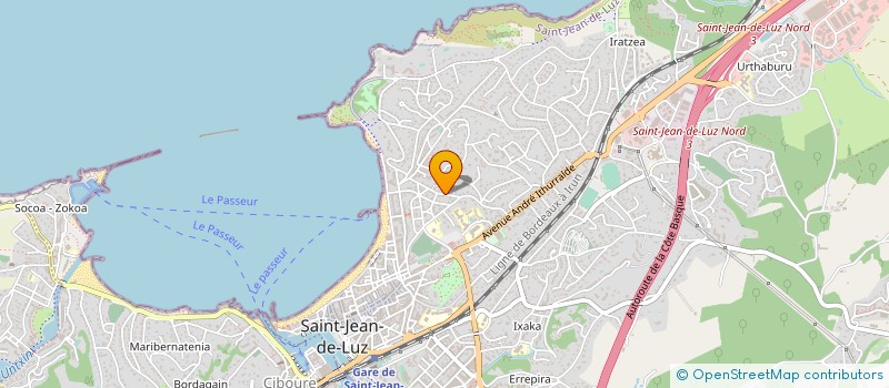 localisation de l'entreprise TEISSERENC-PINATEL  SAINT-JEAN-DE-LUZ