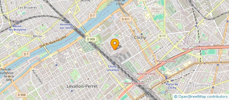 localisation de l'entreprise TEISSIR à CLICHY