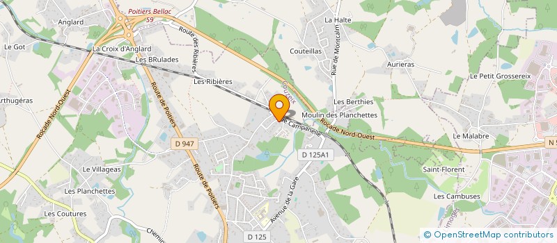 localisation de l'entreprise TEIX & CO à COUZEIX