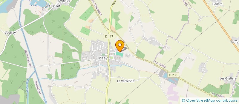 localisation de l'entreprise TEIX DISTRIBUTION  TRIZAY