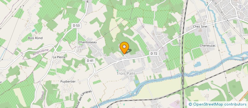 localisation de l'entreprise TEIXBAT à TROIS-PALIS