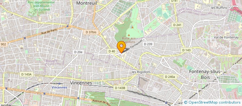 localisation de l'entreprise TEIXEIRA à FONTENAY-SOUS-BOIS