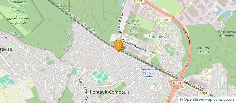 localisation de l'entreprise TEIXEIRA ET VAZ à PONTAULT-COMBAULT