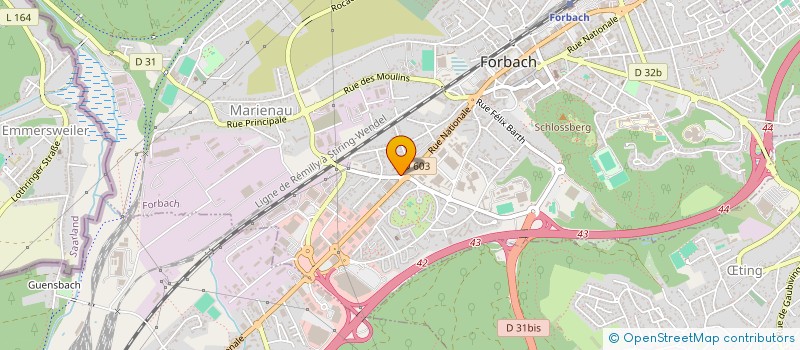 localisation de l'entreprise TEIXEIRA HOLDING  FORBACH