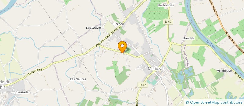 localisation de l'entreprise TEIXEIRA JEAN LUC  MEAUZAC