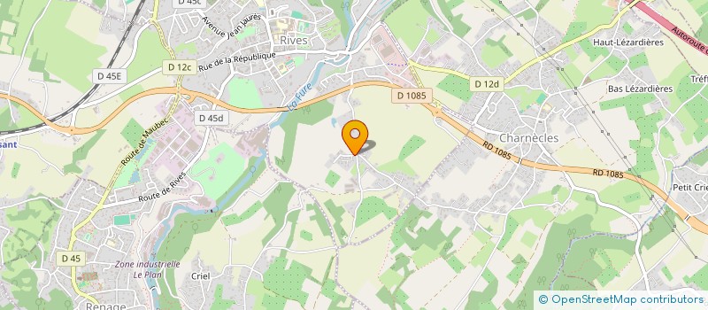 localisation de l'entreprise TEIXEIRA PLOMBERIE CHAUFFAGE  RIVES