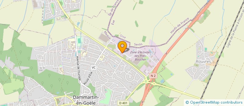 localisation de l'entreprise TEIXEIRA SERVICES PLOMBERIE  DAMMARTIN-EN-GOELE