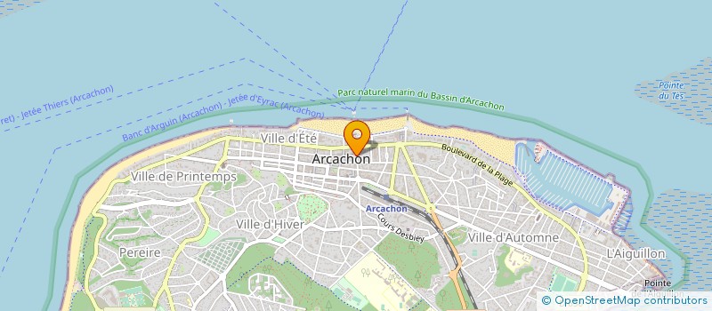 localisation de l'entreprise TEK & DEJ à ARCACHON