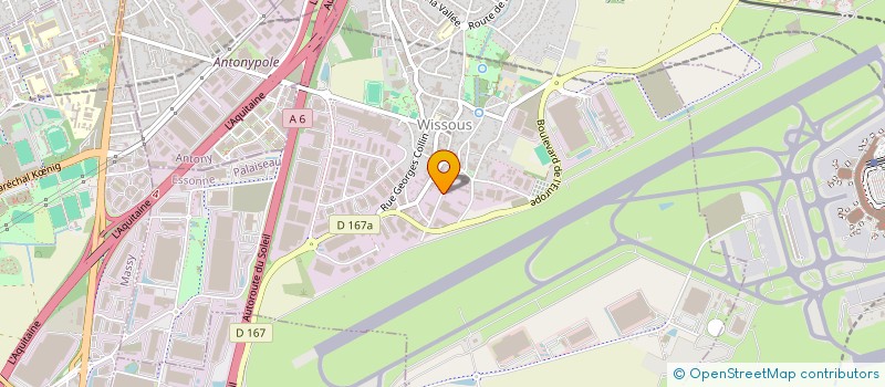 localisation de l'entreprise TEK DEVELOPPEMENT à WISSOUS