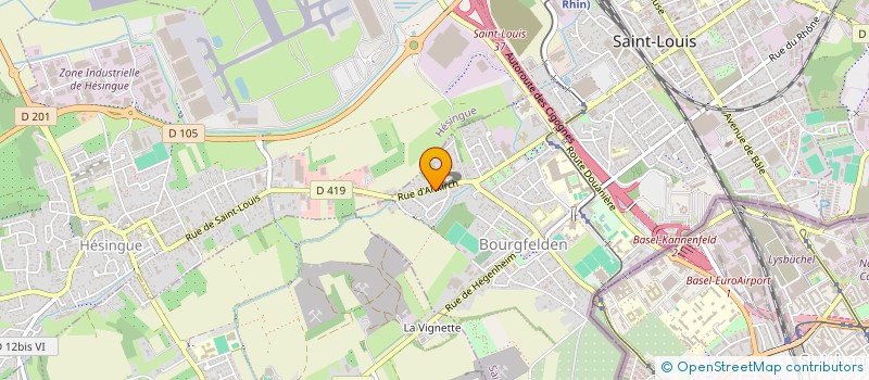 localisation de l'entreprise TEK DIAG ALSACE à SAINT-LOUIS