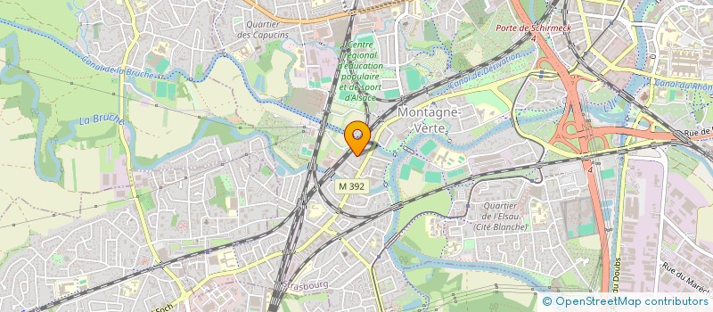localisation de l'entreprise TEK OPTIQUE à STRASBOURG