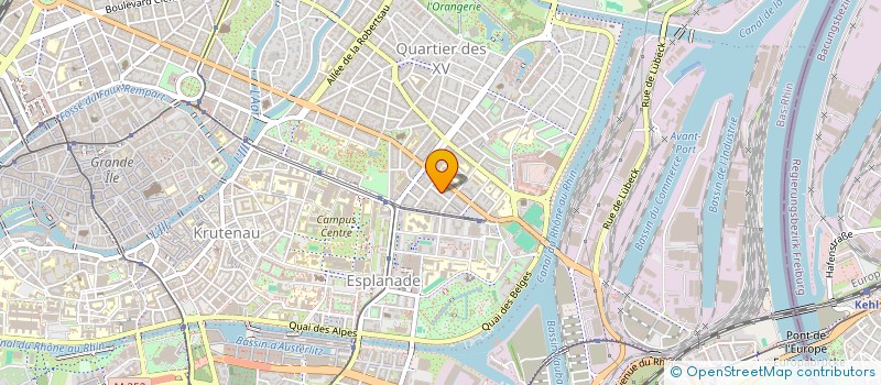 localisation de l'entreprise TEK-PA à STRASBOURG