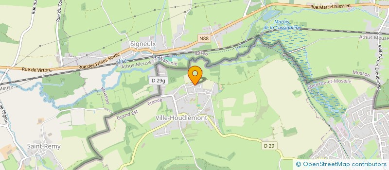 localisation de l'entreprise TEKA IMMO  VILLE-HOUDLEMONT