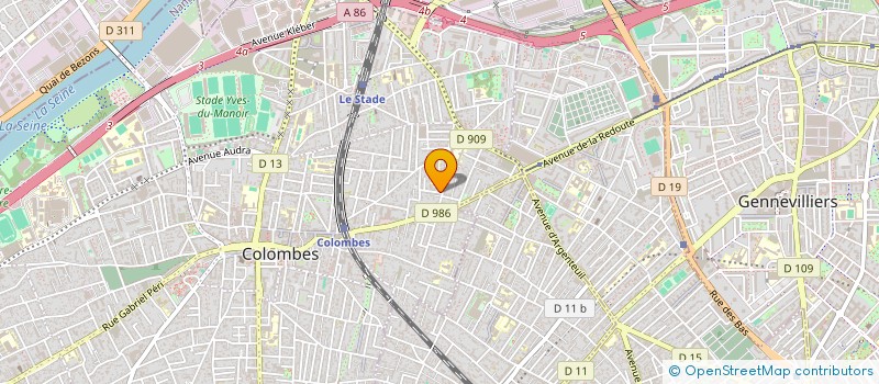 localisation de l'entreprise TEKARIS CONSEIL à COLOMBES