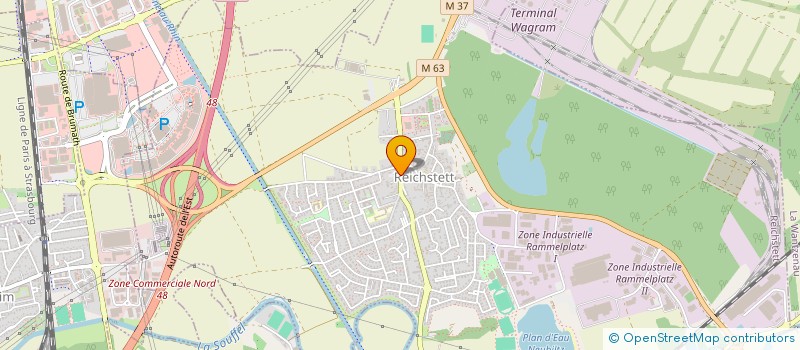 localisation de l'entreprise TEKATUX  REICHSTETT