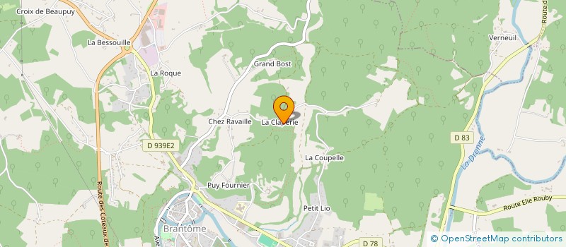 localisation de l'entreprise TEKHNE  BRANTOME EN PERIGORD