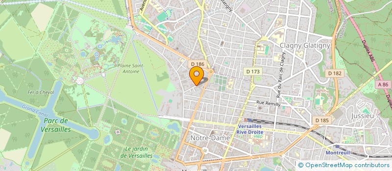 localisation de l'entreprise TEKIADA à VERSAILLES