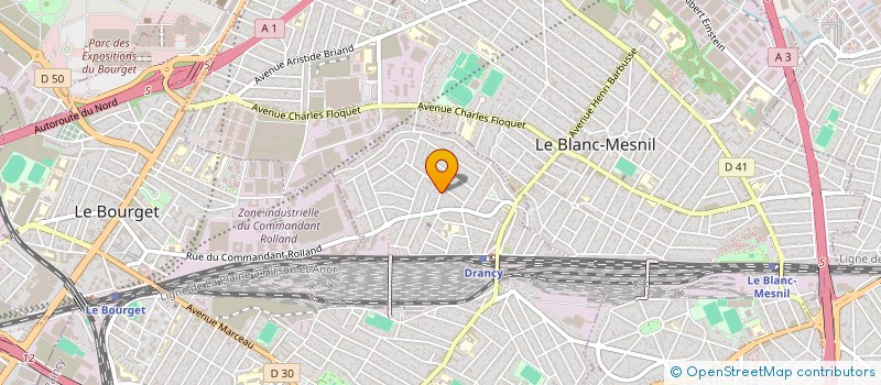 localisation de l'entreprise TEKIN à DRANCY