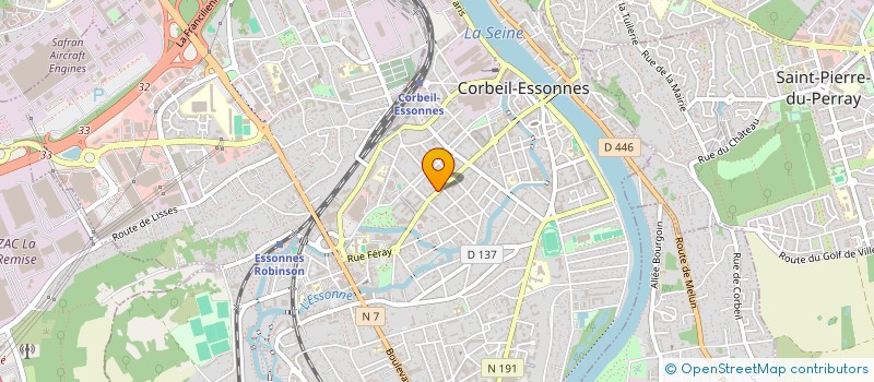localisation de l'entreprise TEKIN à CORBEIL-ESSONNES