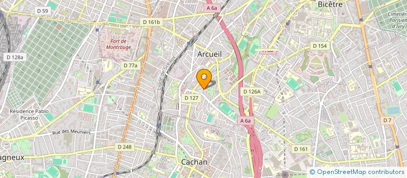 localisation de l'entreprise TEKNIZOL à ARCUEIL