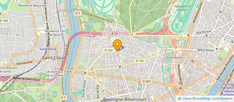 localisation de l'entreprise TEKNO CYCLES à BOULOGNE-BILLANCOURT