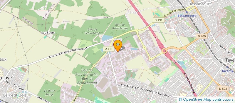 localisation de l'entreprise TEKNOSURE  TAVERNY