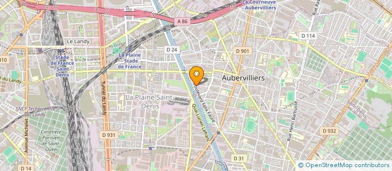 localisation de l'entreprise TEKOR  AUBERVILLIERS