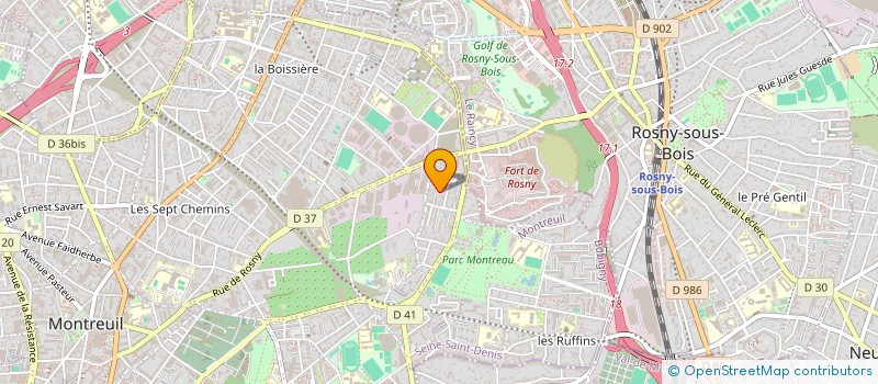 localisation de l'entreprise TEKPRO 4D à MONTREUIL