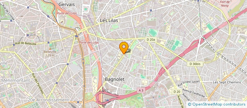 localisation de l'entreprise TEKVOLT à BAGNOLET