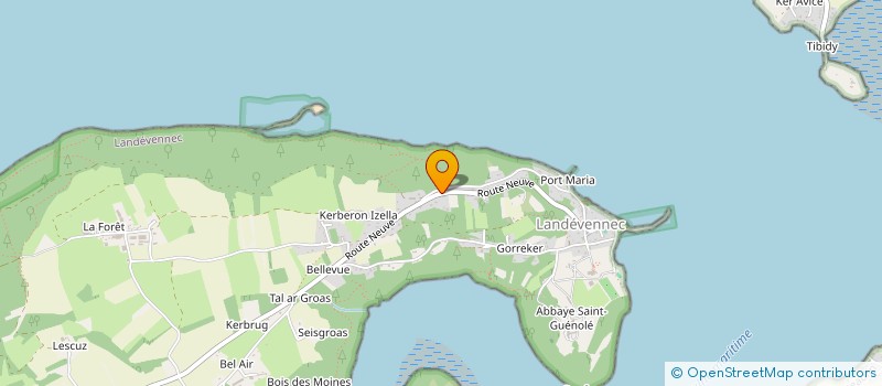 localisation de l'entreprise TEL  LANDEVENNEC