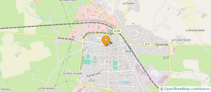 localisation de l'entreprise TEL'ALERTE à EVRON