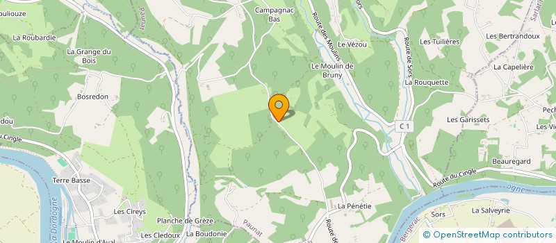 localisation de l'entreprise TEL CG  POMPIGNAC