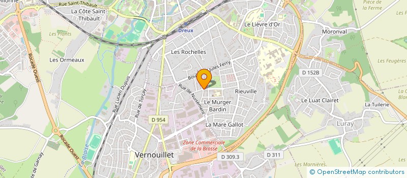 localisation de l'entreprise TEL.COM à DREUX