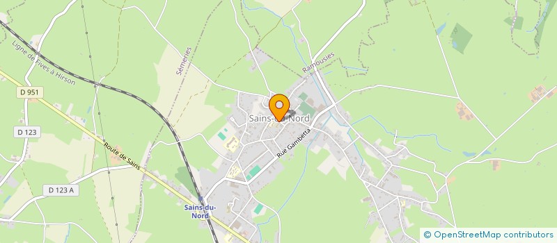 localisation de l'entreprise TEL EST TON DON  SAINS-DU-NORD