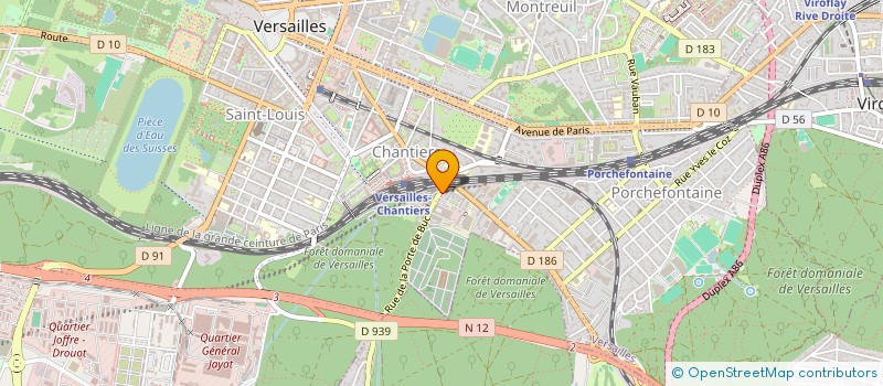 localisation de l'entreprise TEL ET REP à VERSAILLES