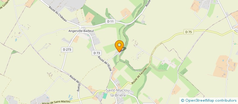 localisation de l'entreprise TEL'N'CAUX  ANGERVILLE-BAILLEUL