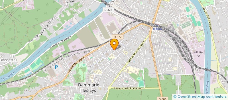 localisation de l'entreprise TEL NET FIBRE à DAMMARIE-LES-LYS