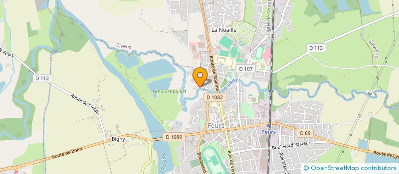 localisation de l'entreprise TEL TAXI  FEURS